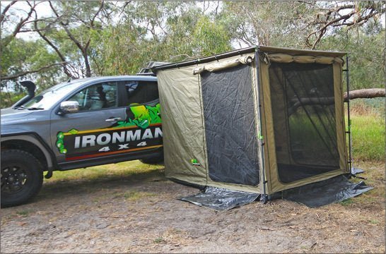 Awning Room with Fly Screen Netting (Suits 2.5m Awning IAWNING2.5M) - Mick Tighe 4x4 & Outdoor-Ironman 4x4-IAWNING2.5MROOM--Awning Room with Fly Screen Netting (Suits 2.5m Awning IAWNING2.5M)