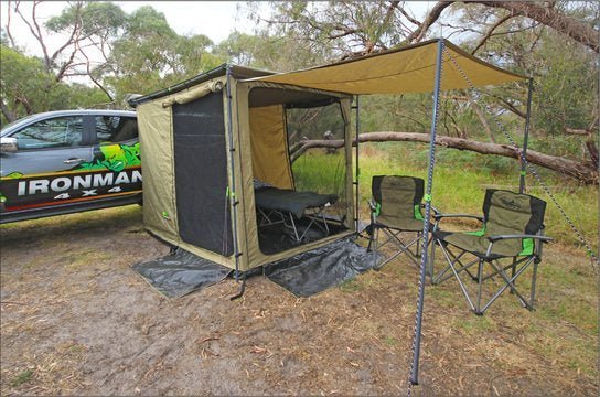 Awning Room with Fly Screen Netting (Suits 2m Awning IAWNING2M) - Mick Tighe 4x4 & Outdoor-Ironman 4x4-IAWNING2MROOM--Awning Room with Fly Screen Netting (Suits 2m Awning IAWNING2M)