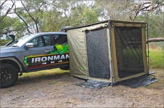 Awning Room with Fly Screen Netting (Suits 2m Awning IAWNING2M) - Mick Tighe 4x4 & Outdoor-Ironman 4x4-IAWNING2MROOM--Awning Room with Fly Screen Netting (Suits 2m Awning IAWNING2M)