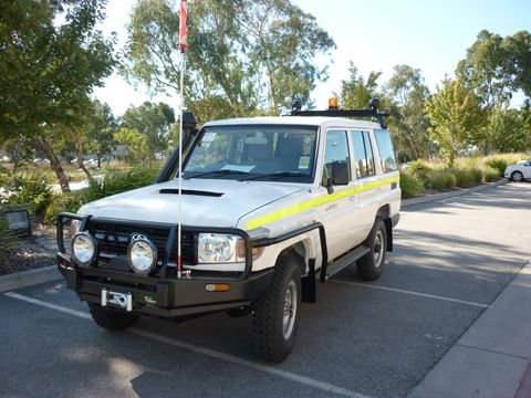 Commercial Bull Bar to suit Toyota Landcruiser 76 Series 2007+ - Mick Tighe 4x4 & Outdoor-Ironman 4x4-BBC019E--Commercial Bull Bar to suit Toyota Landcruiser 76 Series 2007+