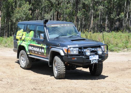 Commercial Bull Bar to suit Toyota Landcruiser 76 Series 2007+ - Mick Tighe 4x4 & Outdoor-Ironman 4x4-BBC019E--Commercial Bull Bar to suit Toyota Landcruiser 76 Series 2007+