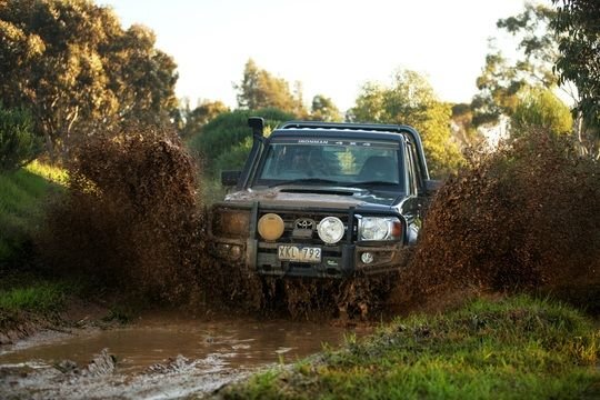 Commercial Bull Bar to suit Toyota Landcruiser 79 Series Single Cab 1999 - 2007 - Mick Tighe 4x4 & Outdoor-Ironman 4x4-BBC018--Commercial Bull Bar to suit Toyota Landcruiser 79 Series Single Cab 1999 - 2007