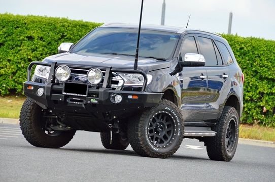 Commercial Deluxe Bull Bar to suit Ford Everest UAII 7/2018+ (w/ Parking Sensor Provisions) - Mick Tighe 4x4 & Outdoor-Mick Tighe 4x4 & Outdoor-BBCD055--Commercial Deluxe Bull Bar to suit Ford Everest UAII 7/2018+ (w/ Parking Sensor Provisions)