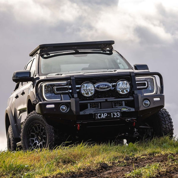 Commercial Deluxe Bull Bar to suit Ford Next-Gen Ranger 2022+ - Mick Tighe 4x4 & Outdoor-Ironman 4x4-BBCD110--Commercial Deluxe Bull Bar to suit Ford Next-Gen Ranger 2022+