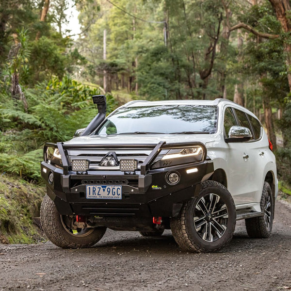 Commercial Deluxe Bull Bar to suit Mitsubishi Pajero Sport 7/2019+ - Mick Tighe 4x4 & Outdoor-Ironman 4x4-BBCD079--Commercial Deluxe Bull Bar to suit Mitsubishi Pajero Sport 7/2019+