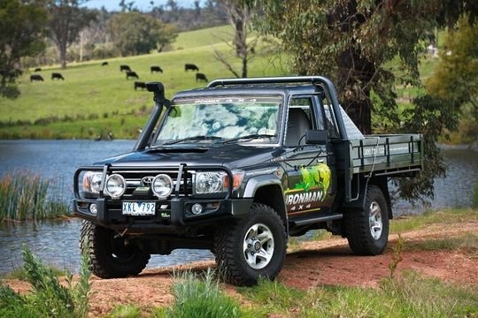 Commercial Deluxe Bull Bar to suit Toyota Landcruiser 79 Series Single Cab 2007-8/2016 - Mick Tighe 4x4 & Outdoor-Ironman 4x4-BBCD018--Commercial Deluxe Bull Bar to suit Toyota Landcruiser 79 Series Single Cab 2007-8/2016