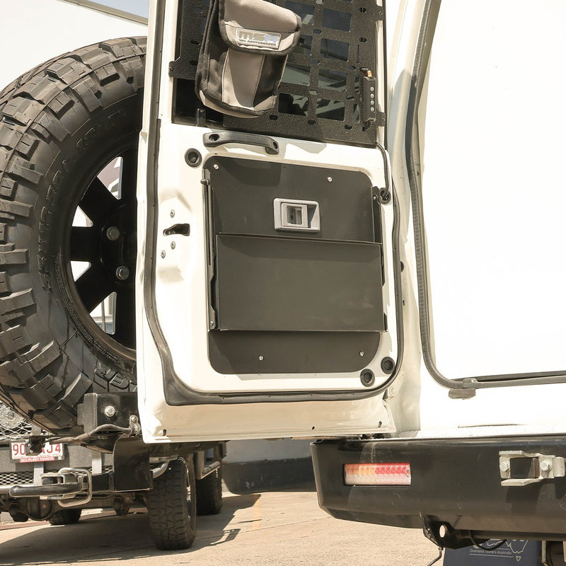 Left Hand Barn Door Table to suit Toyota Landcruiser HZJ75, HZJ78, VDJ78 Troop Carrier's & VDJ76 Wagon - Mick Tighe 4x4 & Outdoor-Overland Tourers Australia-OTA78-2022-006KIT--Left Hand Barn Door Table to suit Toyota Landcruiser HZJ75, HZJ78, VDJ78 Troop Carrier's & VDJ76 Wagon (PRE-ORDER ONLY) - Mick Tighe 4x4 & Outdoor-Overland Tourers Australia-OTA78-2022-006-000--Left Hand Barn Door Table to suit Toyota Landcruiser HZJ75, HZJ78, VDJ78 Troop Carrier's & VDJ76 Wagon (PRE-ORDER ONLY)