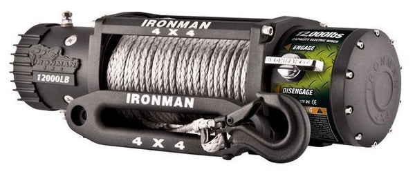 Monster Winch 12'000lb - 12V (With Synthetic Rope) - Mick Tighe 4x4 & Outdoor-Ironman 4x4-WWB12000SR--Monster Winch 12'000lb - 12V (With Synthetic Rope)