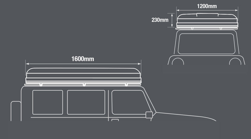 dune 4wd rooftop tent Nomad 1300 Rooftop Tent