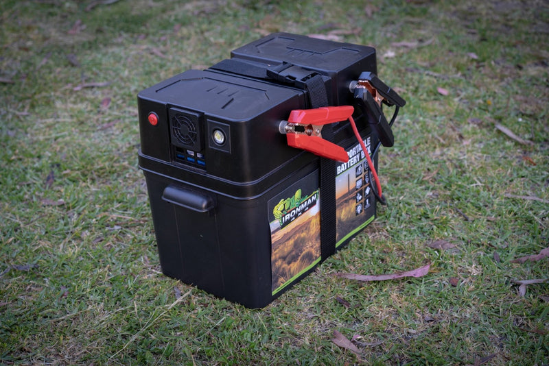 Portable Battery Box with DC Outlets - Mick Tighe 4x4 & Outdoor-Ironman 4x4-IBATTBOX0012--Portable Battery Box with DC Outlets