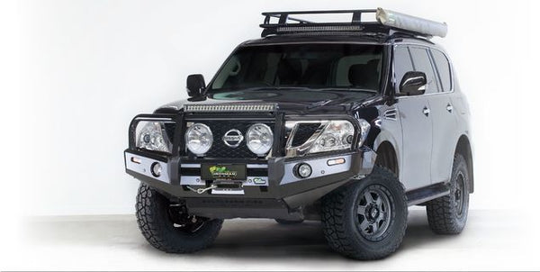 Premium Bull Bar- 60.3mm to suit Nissan Patrol Y62 2010 - 2019 - Mick Tighe 4x4 & Outdoor-Ironman 4x4-BBP062--Premium Bull Bar- 60.3mm to suit Nissan Patrol Y62 2010 - 2019