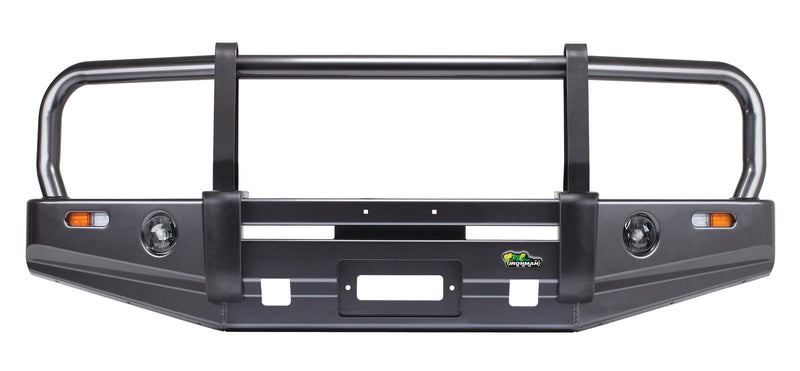 Premium Bull Bar - 60.3mm Tube to suit Toyota Landcruiser 79 Series Dual Cab 11/2012+ - Mick Tighe 4x4 & Outdoor-Ironman 4x4-BBP019E--Premium Bull Bar - 60.3mm Tube to suit Toyota Landcruiser 79 Series Dual Cab 11/2012+
