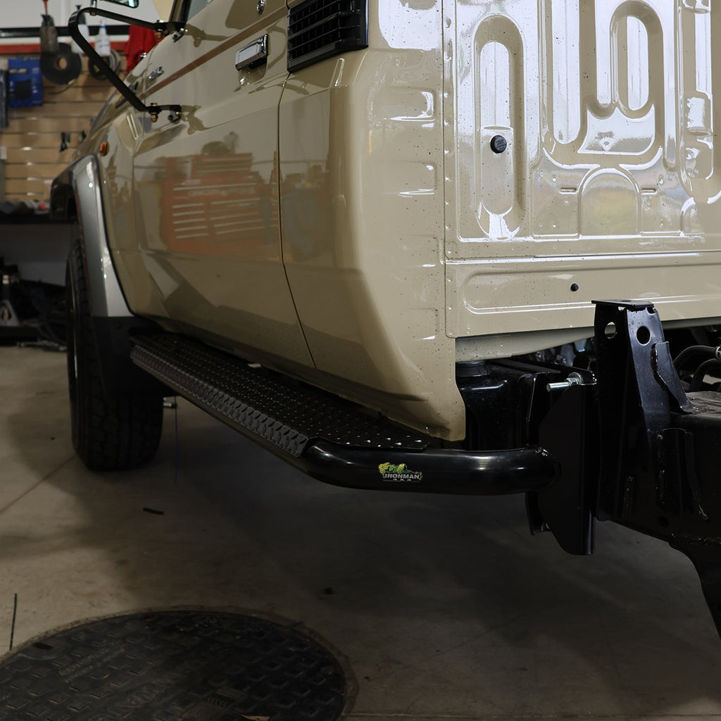 L79 Rear Step Premium Steel Side Steps to suit Toyota Landcruiser 79 Series Single C
