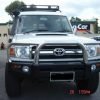 Protector Bull Bar to suit Toyota Landcruiser 78 Series Troop Carrier 2007+ - Mick Tighe 4x4 & Outdoor-Ironman 4x4-BBT019E--Protector Bull Bar to suit Toyota Landcruiser 78 Series Troop Carrier 2007+
