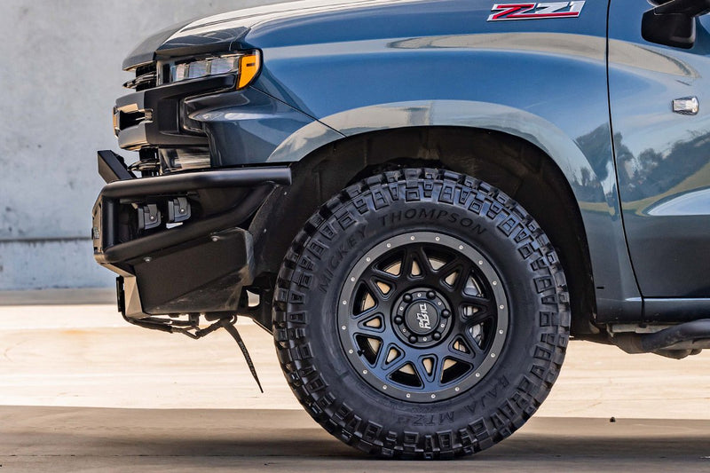 Raid Bull Bar - Full Length Steel Tubular Bumper to suit GM / Chevrolet Silverado 1500 2019+ - Mick Tighe 4x4 & Outdoor-Ironman 4x4-BBR087E--Raid Bull Bar - Full Length Steel Tubular Bumper to suit GM / Chevrolet Silverado 1500 2019+