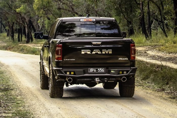 Raid Rear Bar to suit RAM 1500 DT 2021+ - Mick Tighe 4x4 & Outdoor-Ironman 4x4-RTB085AU--Raid Rear Bar to suit RAM 1500 DT 2021+