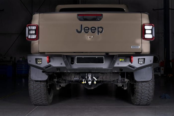 Raid Rear Bumper to suit Jeep Gladiator JT 4/2019+ - Mick Tighe 4x4 & Outdoor-Ironman 4x4-RTB077JT--Raid Rear Bumper to suit Jeep Gladiator JT 4/2019+