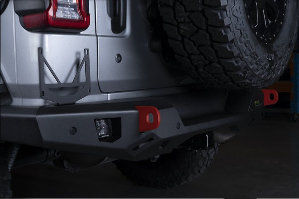 Raid Rear Bumper to suit Jeep Wrangler JL 2018+ - Mick Tighe 4x4 & Outdoor-Ironman 4x4-RTB077JL--Raid Rear Bumper to suit Jeep Wrangler JL 2018+