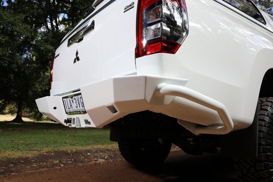 Rear Protection Towbar - Full Rear Bumper Replacement to suit Mitsubishi Triton MR 11/2018+ (GLS MODEL ONLY) - Mick Tighe 4x4 & Outdoor-Ironman 4x4-RTB067GLS--Rear Protection Towbar - Full Rear Bumper Replacement to suit Mitsubishi Triton MR 11/2018+ (GLS MODEL ONLY)