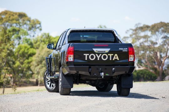 Rear Protection Towbar- Full Rear Bumper Replacement- With Side Tubes to suit Toyota Hilux HILUX 8/2020+ - Mick Tighe 4x4 & Outdoor-Ironman 4x4-RTB051-P--Rear Protection Towbar- Full Rear Bumper Replacement- With Side Tubes to suit Toyota Hilux HILUX 8/2020+