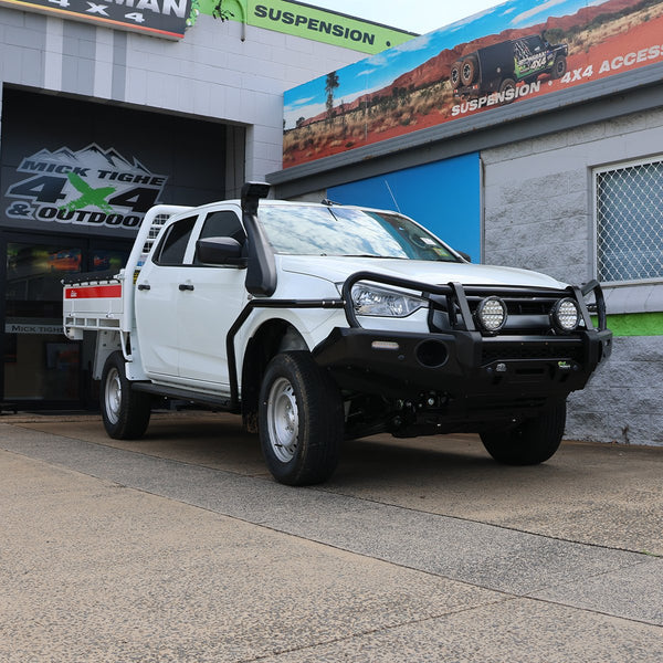 Steel Side Steps and Rails to suit Isuzu D-Max MY20+ 8/2019+ - Mick Tighe 4x4 & Outdoor-Ironman 4x4-SSR074--Steel Side Steps and Rails to suit Isuzu D-Max MY20+ 8/2019+