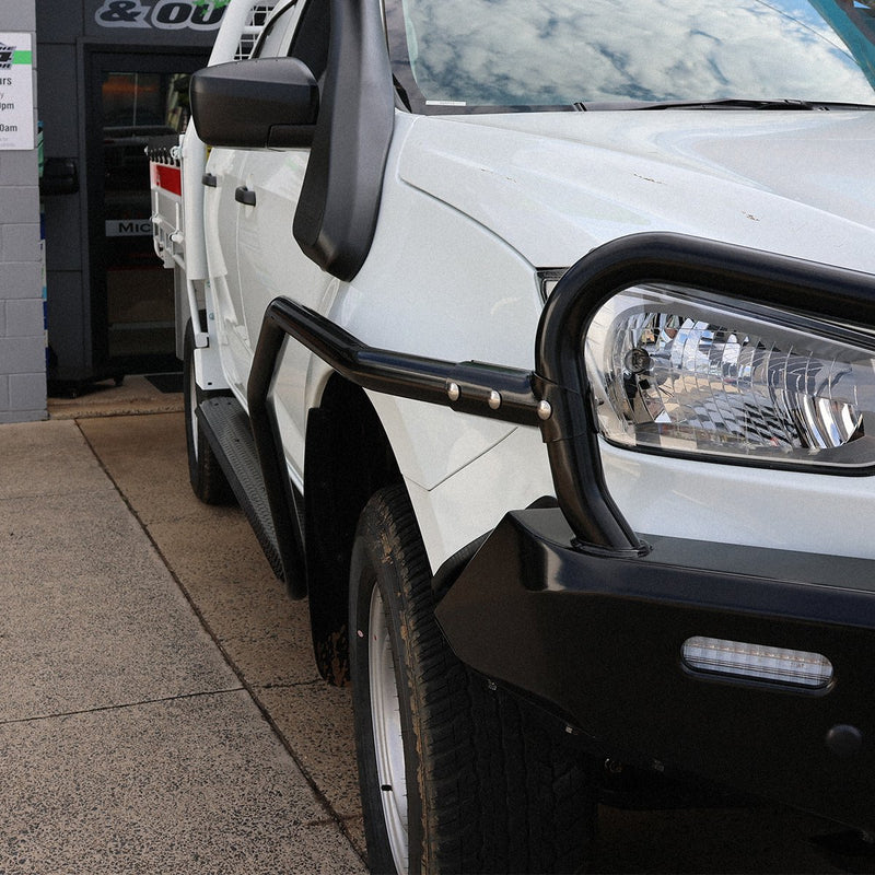 Steel Side Steps and Rails to suit Isuzu D-Max MY20+ 8/2019+ - Mick Tighe 4x4 & Outdoor-Ironman 4x4-SSR074--Steel Side Steps and Rails to suit Isuzu D-Max MY20+ 8/2019+