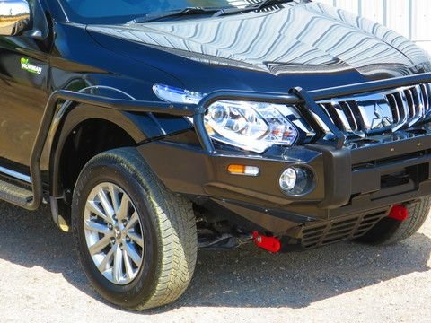 Steel Side Steps & Rails to suit Mitsubishi Triton MR 11/2018+ - Mick Tighe 4x4 & Outdoor-Ironman 4x4-SSR050--Steel Side Steps & Rails to suit Mitsubishi Triton MR 11/2018+