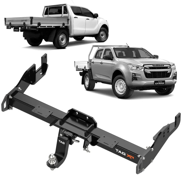 TAG 4x4 Recovery Towbar to suit Isuzu D-MAX (07/2020+), Mazda BT-50 (07/2020+) - Cab Chassis Only - Mick Tighe 4x4 & Outdoor-TAG Towbars-TXR800--TAG 4x4 Recovery Towbar to suit Isuzu D-MAX (07/2020+), Mazda BT-50 (07/2020+) - Cab Chassis Only
