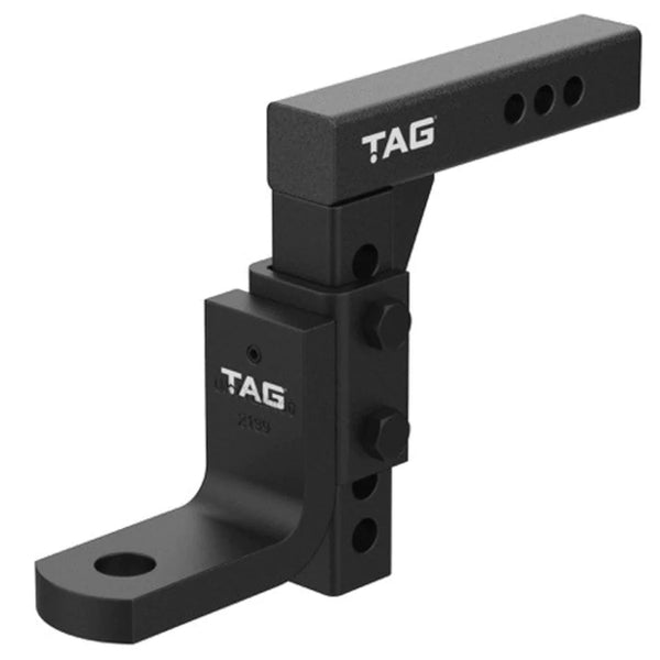 TAG Adjustable Heavy Duty Tow Ball Mount - 90° Face, 50mm Square Hitch - Mick Tighe 4x4 & Outdoor-TAG Towbars-UNTTBM450--TAG Adjustable Heavy Duty Tow Ball Mount - 90° Face, 50mm Square Hitch