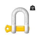 TAG D-Shackle - 10mm, 1000kg, Carbon Steel, Galvanised - Mick Tighe 4x4 & Outdoor-TAG Towbars-DSG010--TAG D-Shackle - 10mm, 1000kg, Carbon Steel, Galvanised