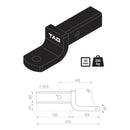 TAG Tow Ball Mount - 143mm Long, 90° Face, 50mm Square Hitch - Mick Tighe 4x4 & Outdoor-TAG Towbars-L4150--TAG Tow Ball Mount - 143mm Long, 90° Face, 50mm Square Hitch