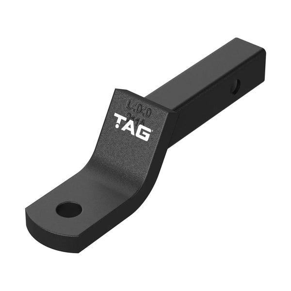 TAG Tow Ball Mount - 220mm Long, 135° Face, 40mm Square Hitch - Mick Tighe 4x4 & Outdoor-TAG Towbars-L4040--TAG Tow Ball Mount - 220mm Long, 135° Face, 40mm Square Hitch
