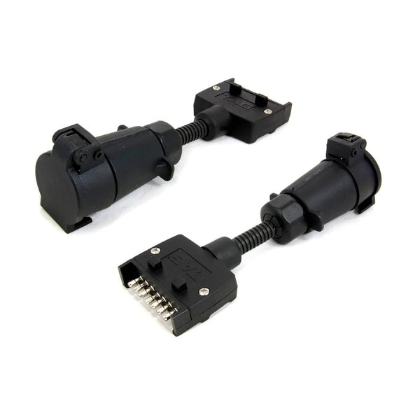 TAG Trailer Adapter - 7 Pin Flat Plug to 7 Pin Large Round Socket - Mick Tighe 4x4 & Outdoor-TAG Towbars-UNTA008--TAG Trailer Adapter - 7 Pin Flat Plug to 7 Pin Large Round Socket